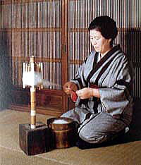 結城紬の「手つむぎ糸」